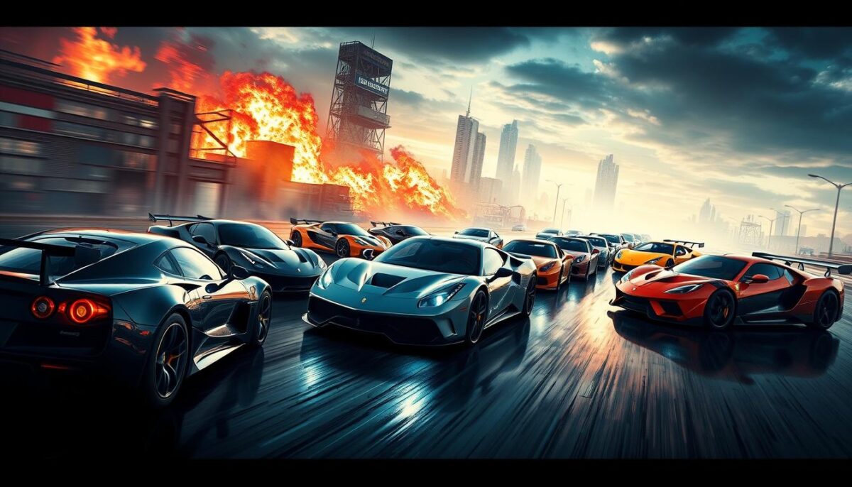 supercars in Furious 7